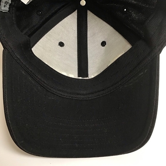 TaylorMade Golf Hat White Black M1 TP5 Hook Loop Strap Back Tour Cap Embroidery - Picture 11 of 11